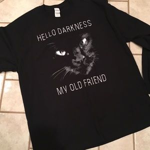 Long sleeve kitty shirt NWOT